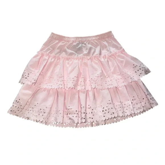 Authentic Burberry Light Pink Ruffle Skirt with Burberry Bow Size Toddler 2T - Picture 3 of 8